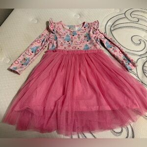 Sweet Wink 5T Girls Nutcracker pink Christmas Long Sleeve Tutu Dress